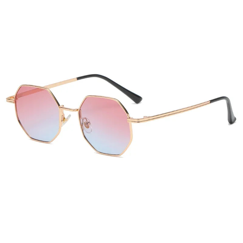 Polygon Metal Sunglasses - Piña Colada