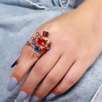 Crystal Stone Rings - Piña Colada