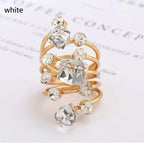 Crystal Stone Rings - Piña Colada