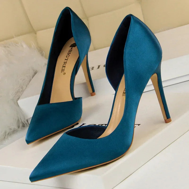 Pumps Silk High Heels - Piña Colada