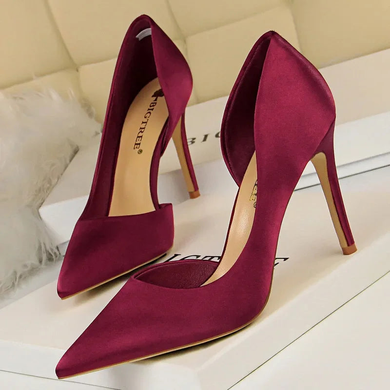 Pumps Silk High Heels - Piña Colada