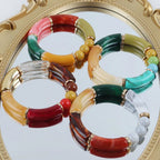 Acrylic Design Bracelet - Piña Colada
