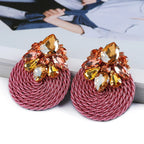 Bold Cotton Drop Earrings - Piña Colada