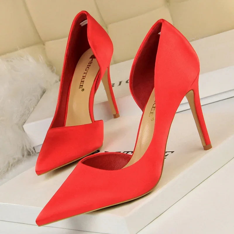 Pumps Silk High Heels - Piña Colada