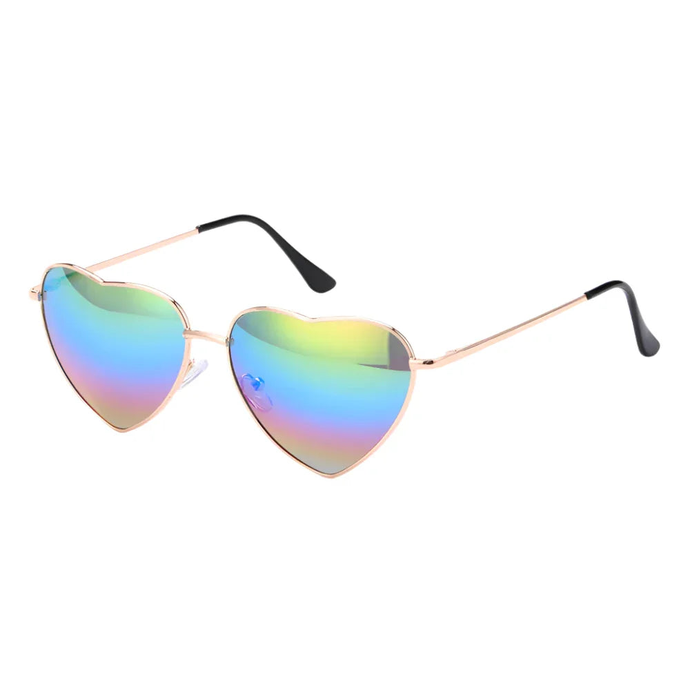 Heart Shape Sunglasses - Piña Colada