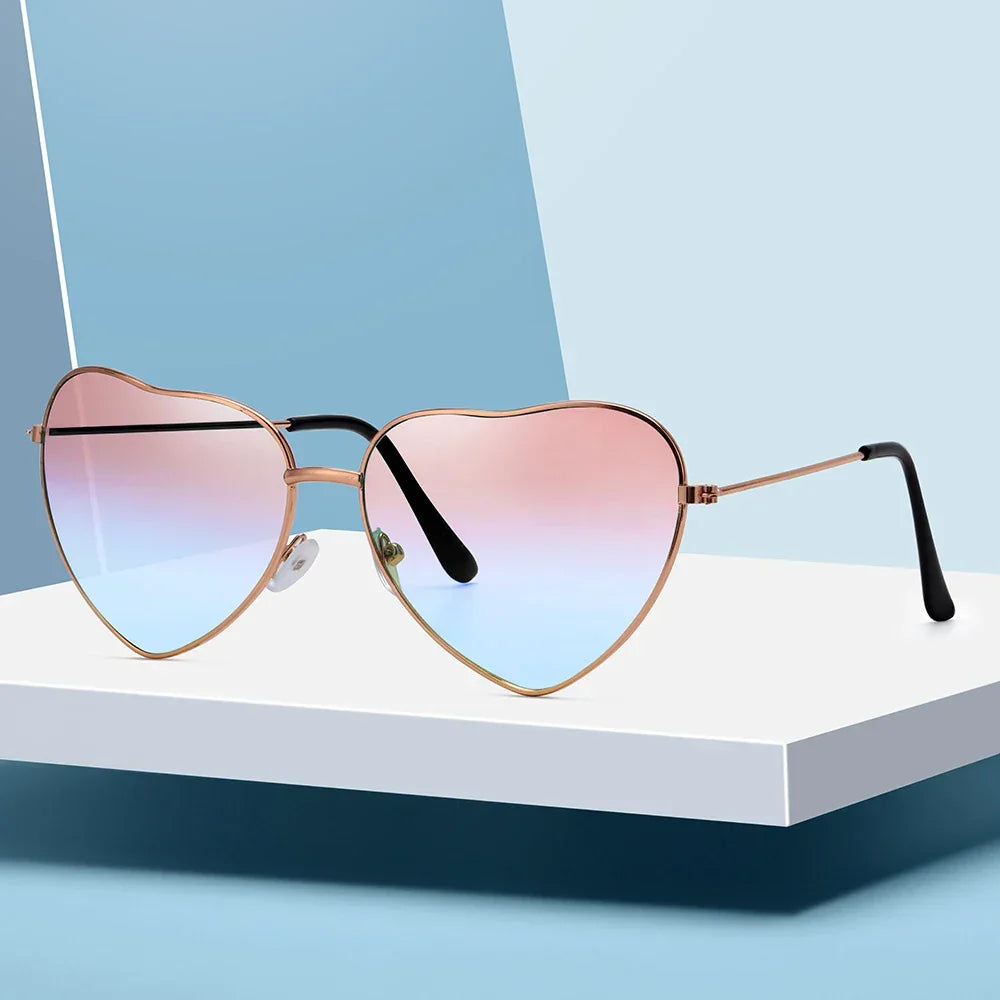 Heart Shape Sunglasses - Piña Colada