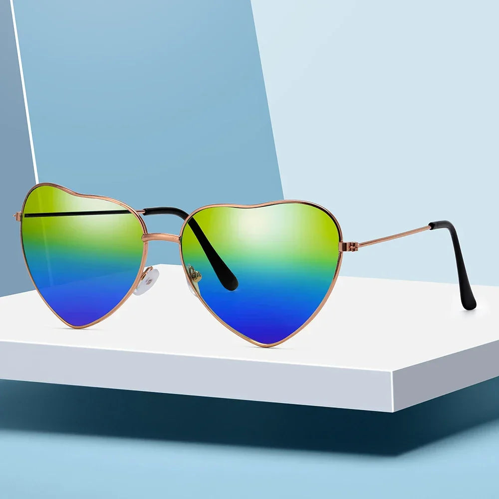 Heart Shape Sunglasses - Piña Colada