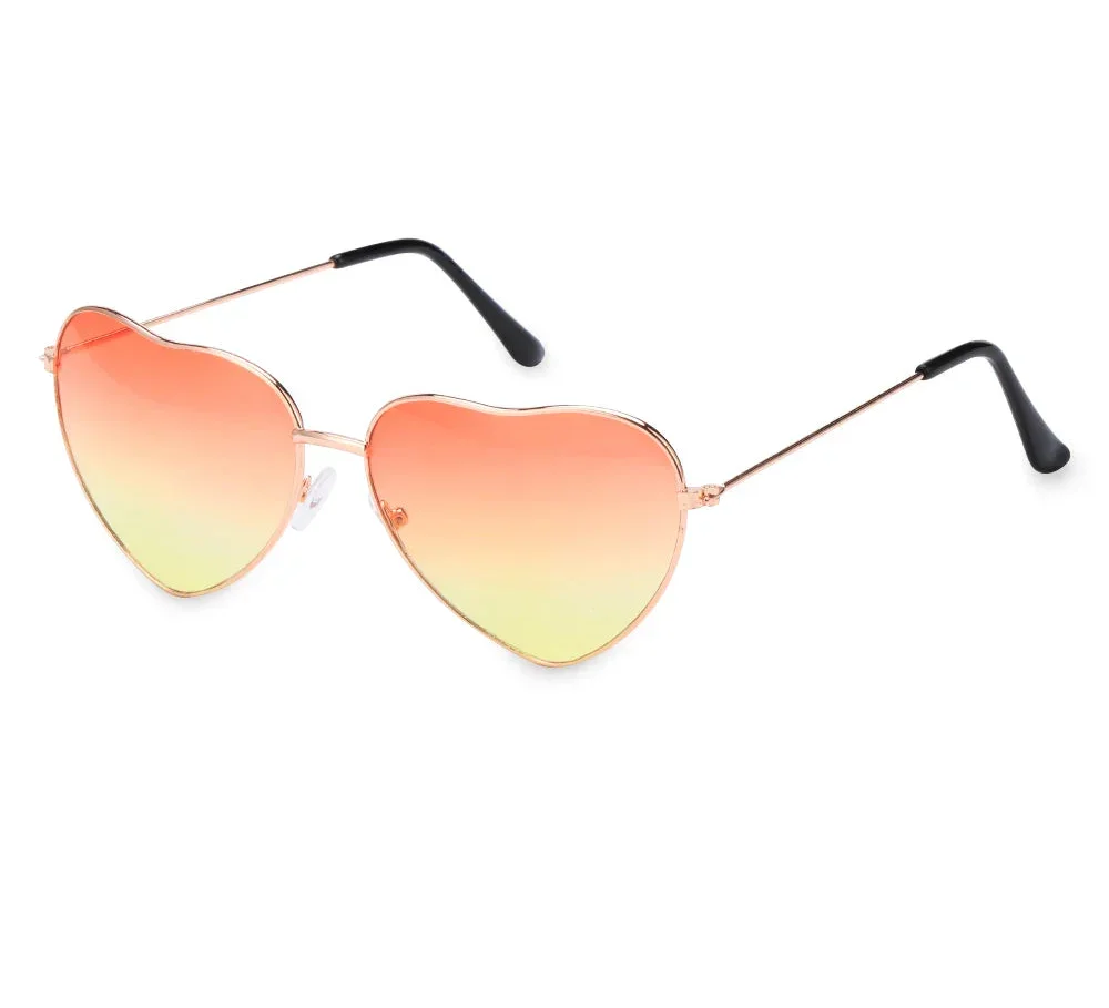 Heart Shape Sunglasses - Piña Colada