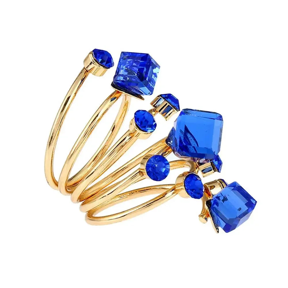 Crystal Stone Rings - Piña Colada