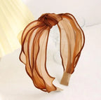 Hairband Solid Color Lace Headband - Piña Colada