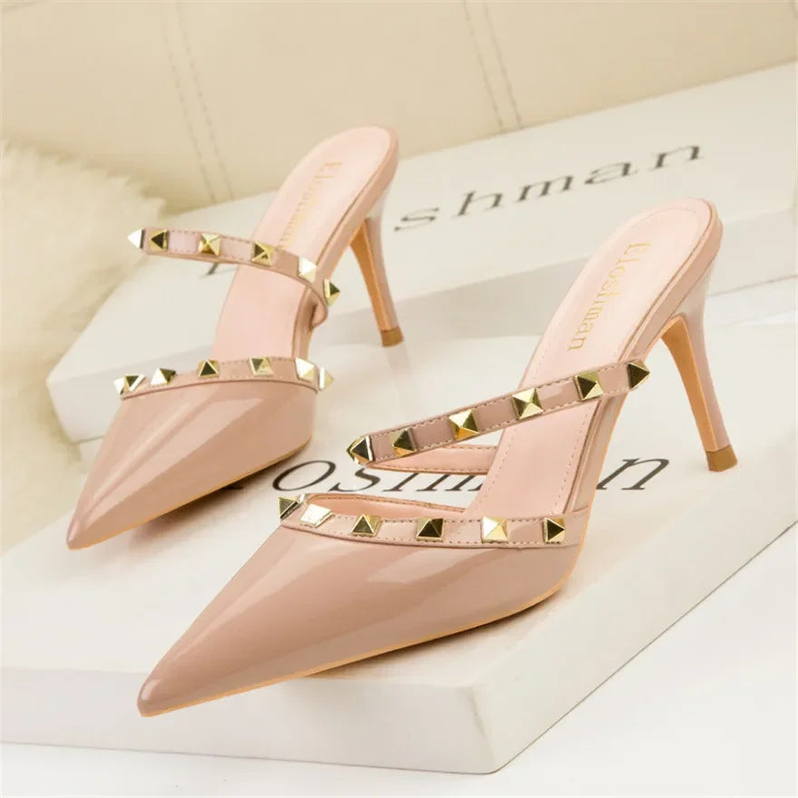 Pointy Toe High Heels - Piña Colada