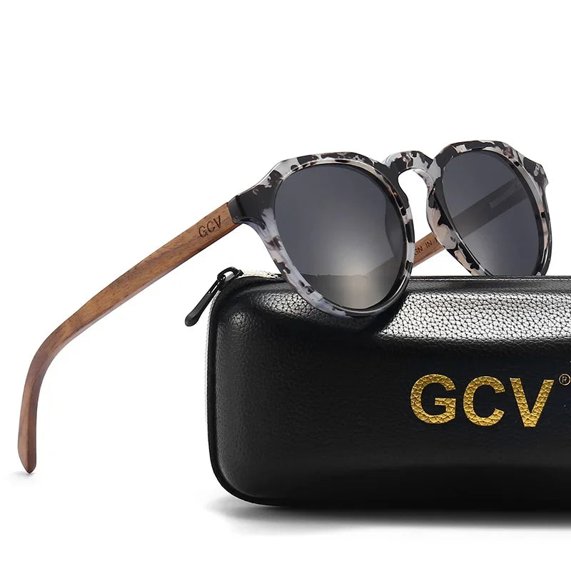 Walnut Wood Sunglasses - Piña Colada