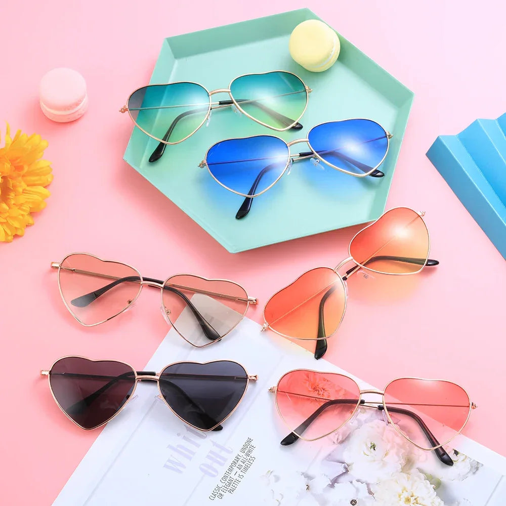 Heart Shape Sunglasses - Piña Colada