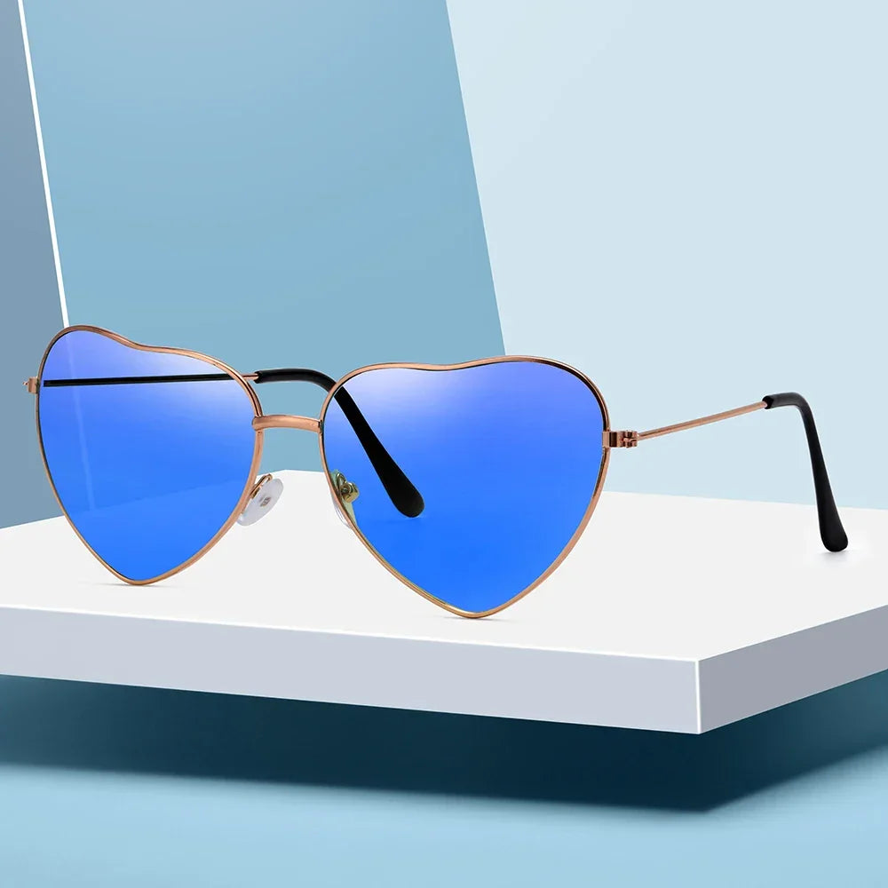 Heart Shape Sunglasses - Piña Colada
