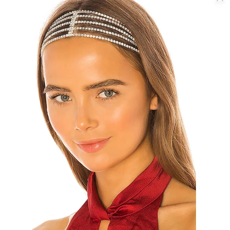 Rhinestone Head Chain - Piña Colada