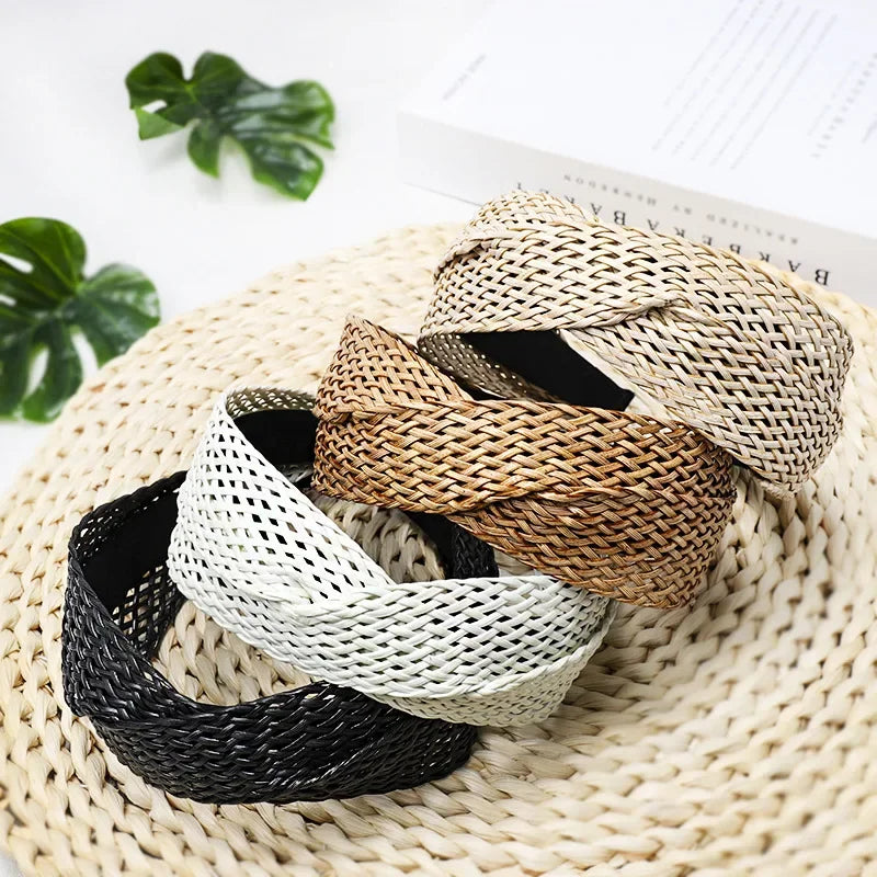 Headband Hair Band Weaving Cross - Piña Colada