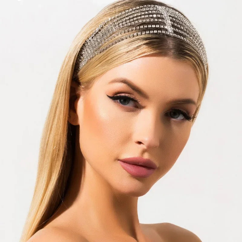 Rhinestone Head Chain - Piña Colada