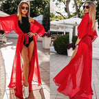 Summer Lady Beach Cover Up Chiffon Long - Piña Colada