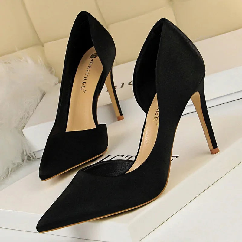 Pumps Silk High Heels - Piña Colada