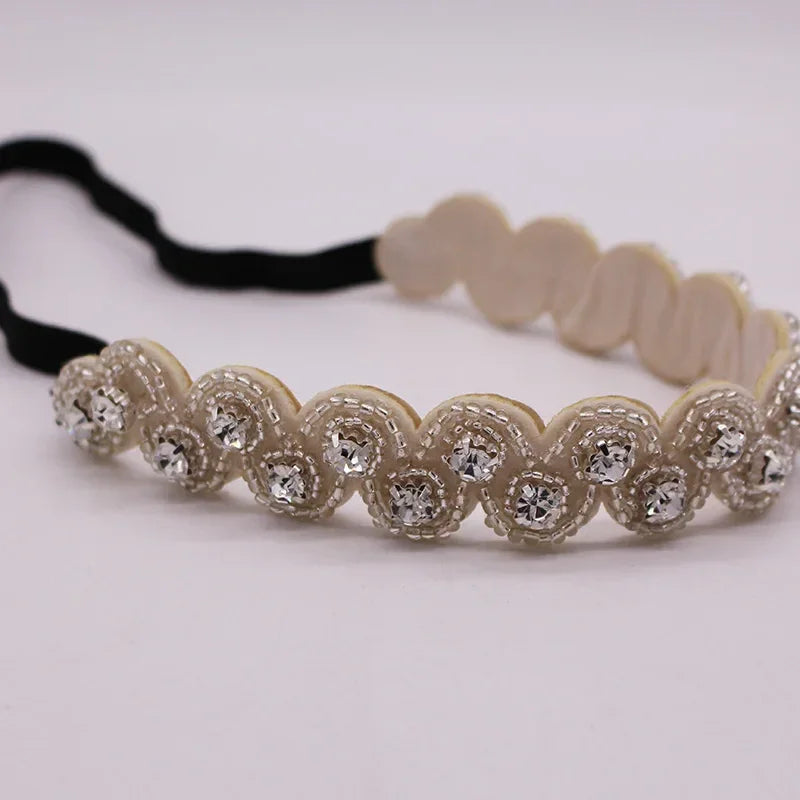 Seed Beads Handmade Headband Pearl - Piña Colada