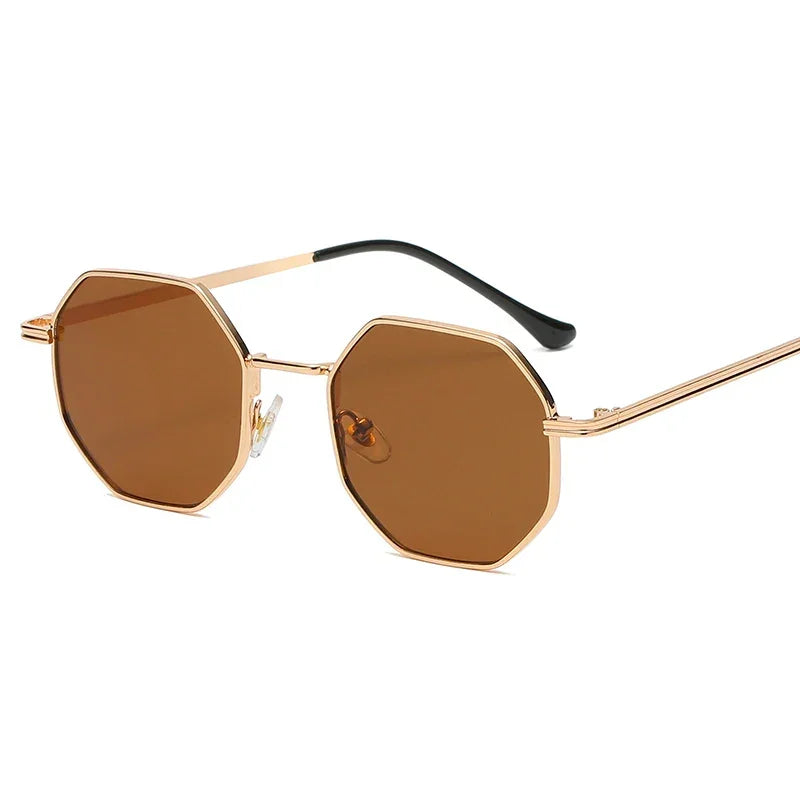 Polygon Metal Sunglasses - Piña Colada