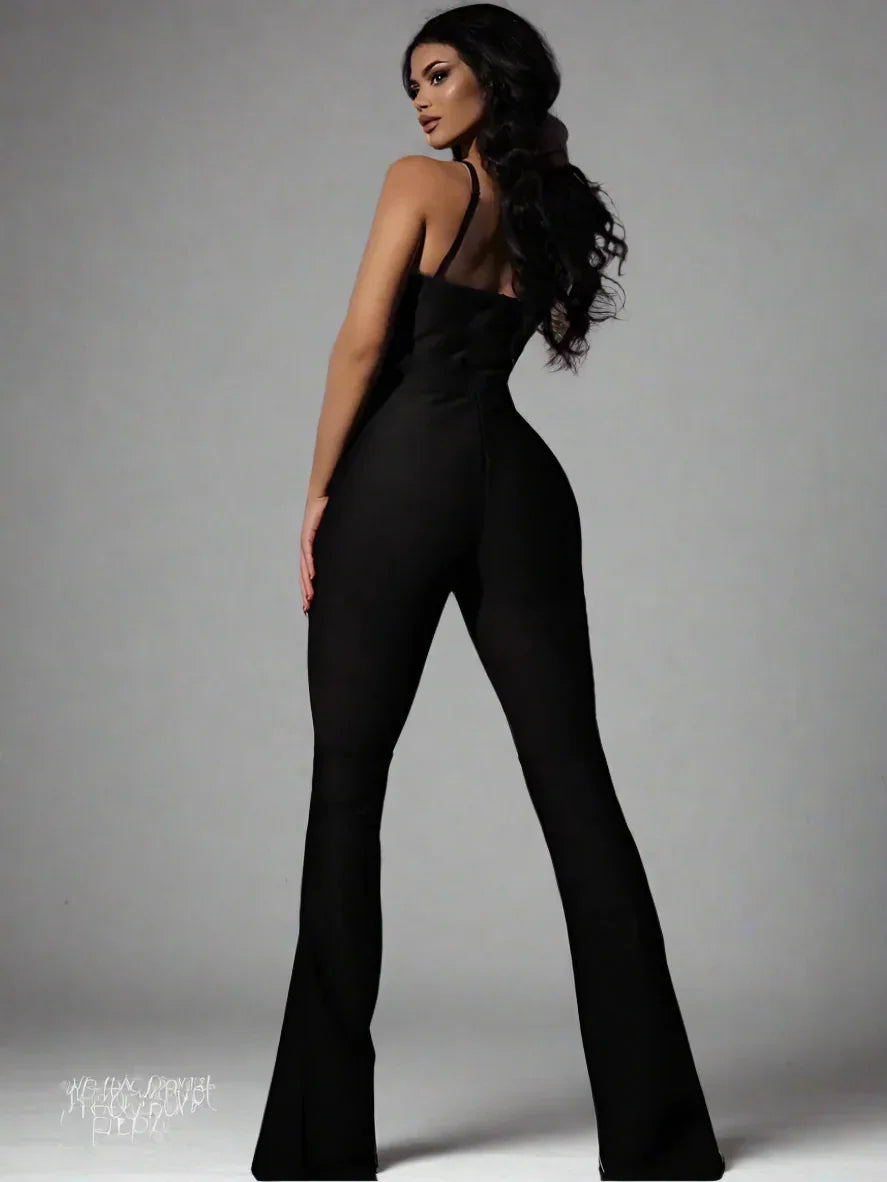 Mesh Jumpsuit for Women - Piña Colada