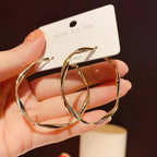 Hoop Earrings Zircon Crystal - Piña Colada