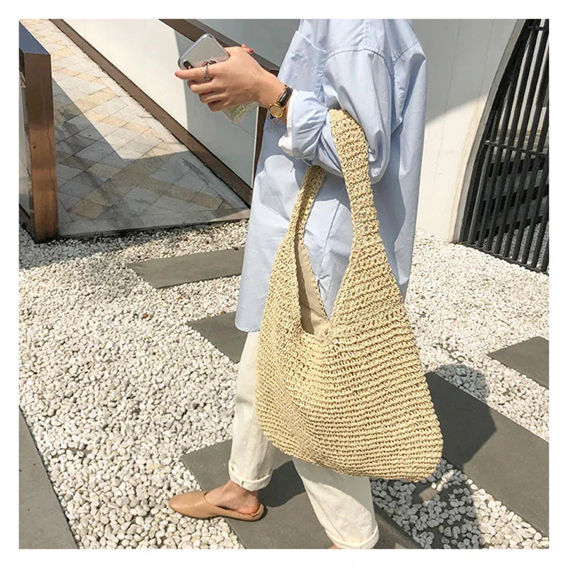 Straw Women Shoulder Bags - Piña Colada