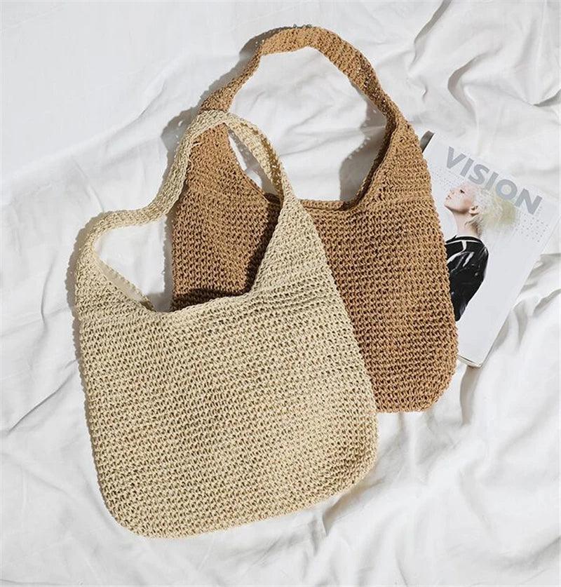 Straw Women Shoulder Bags - Piña Colada