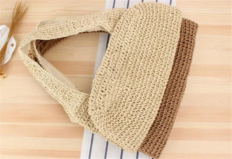 Straw Women Shoulder Bags - Piña Colada