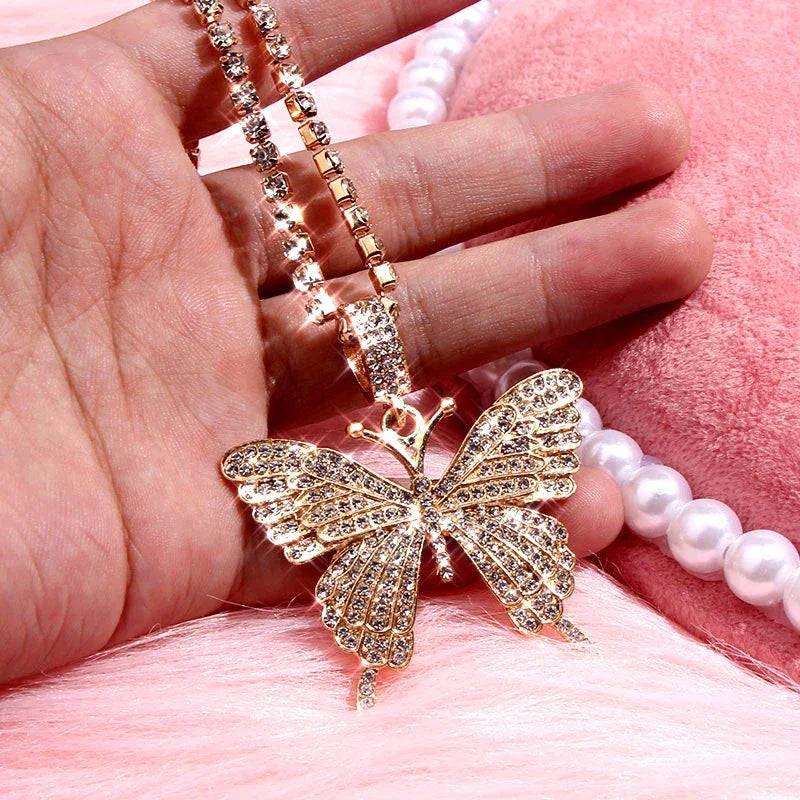 Big Butterfly Pendant - Piña Colada