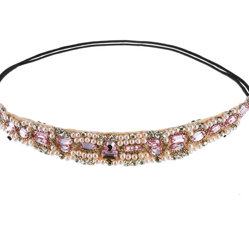 Seed Beads Handmade Headband Pearl - Piña Colada