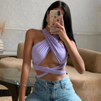 Minimalist Sexy Stretch Tank Top - Piña Colada