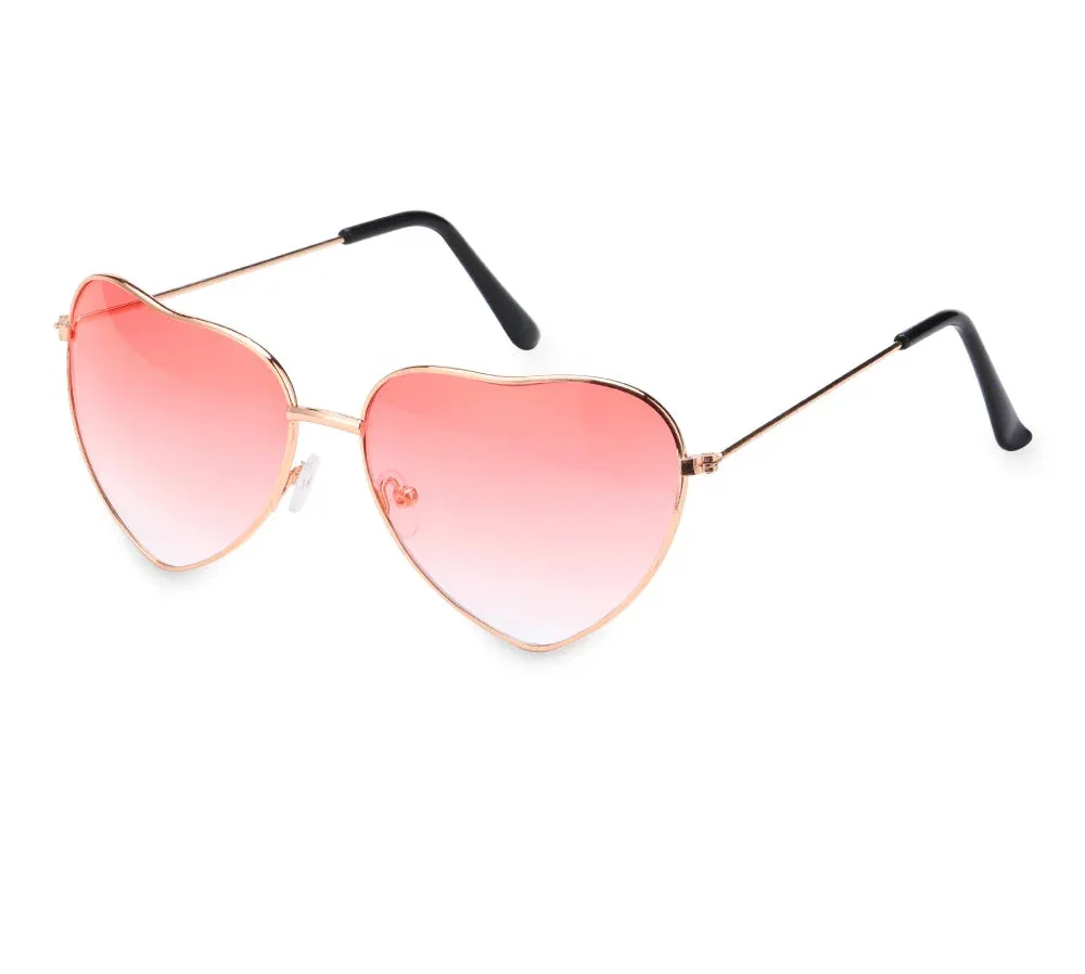 Heart Shape Sunglasses - Piña Colada