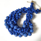 Acrylic Beads Braided Choker Necklace - Piña Colada