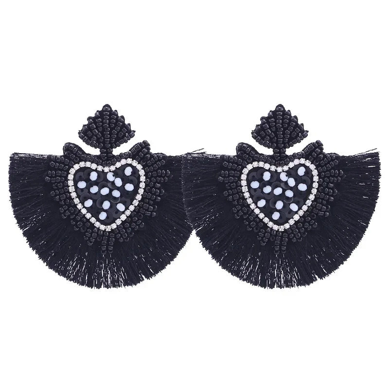 Tassel Earrings Boho - Piña Colada