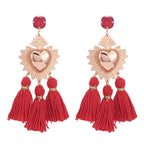 Tassel Earrings Boho - Piña Colada