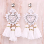 Tassel Earrings Boho - Piña Colada
