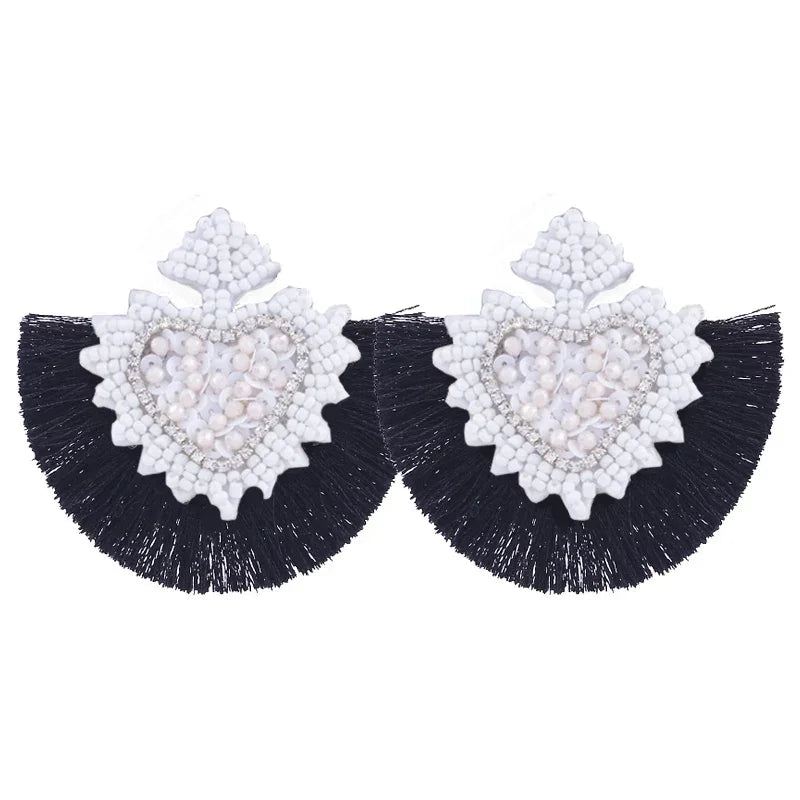Tassel Earrings Boho - Piña Colada