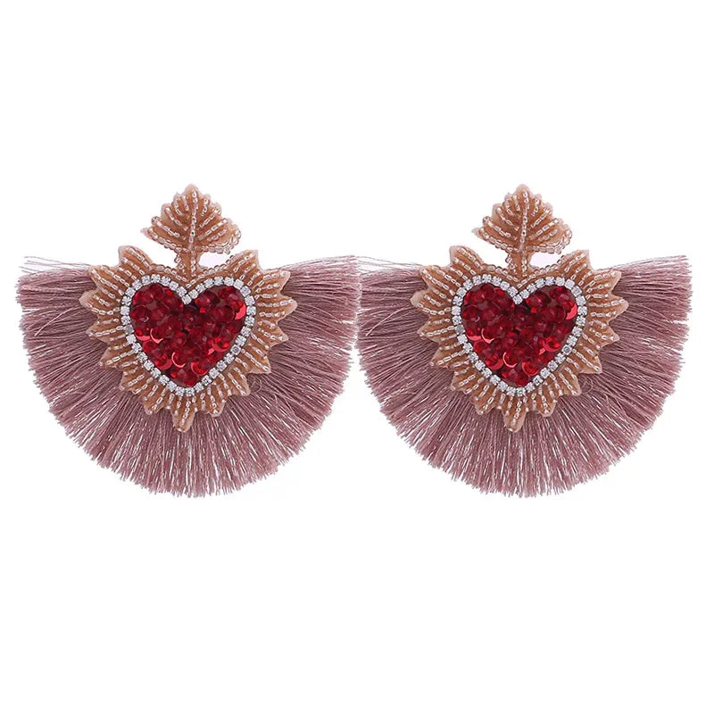 Tassel Earrings Boho - Piña Colada