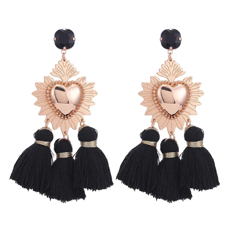 Tassel Earrings Boho - Piña Colada