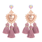 Tassel Earrings Boho - Piña Colada