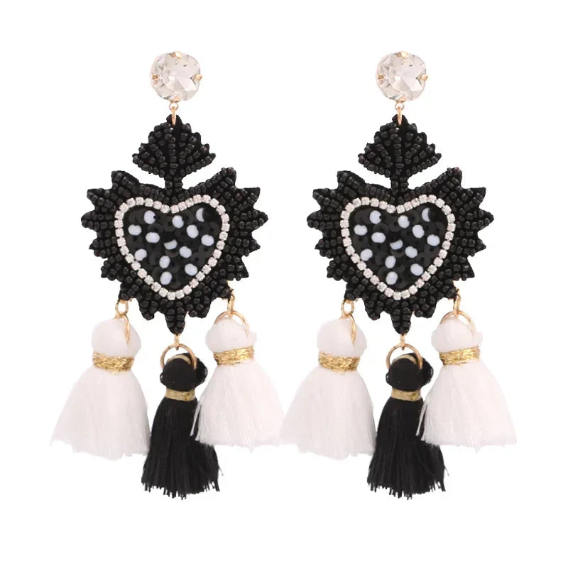 Tassel Earrings Boho - Piña Colada
