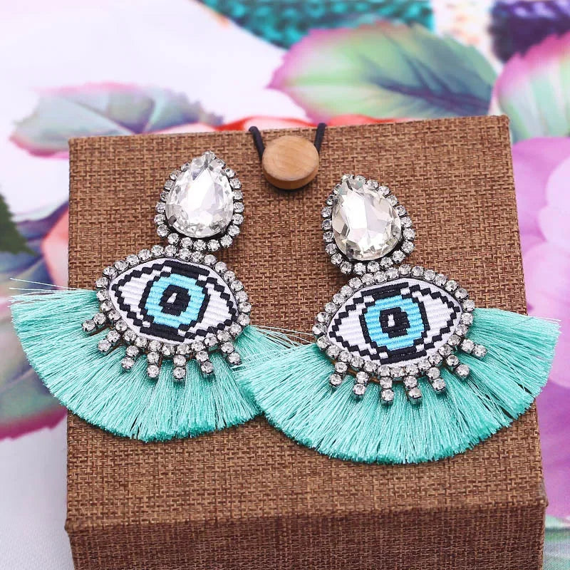 Tassel Earrings Boho - Piña Colada