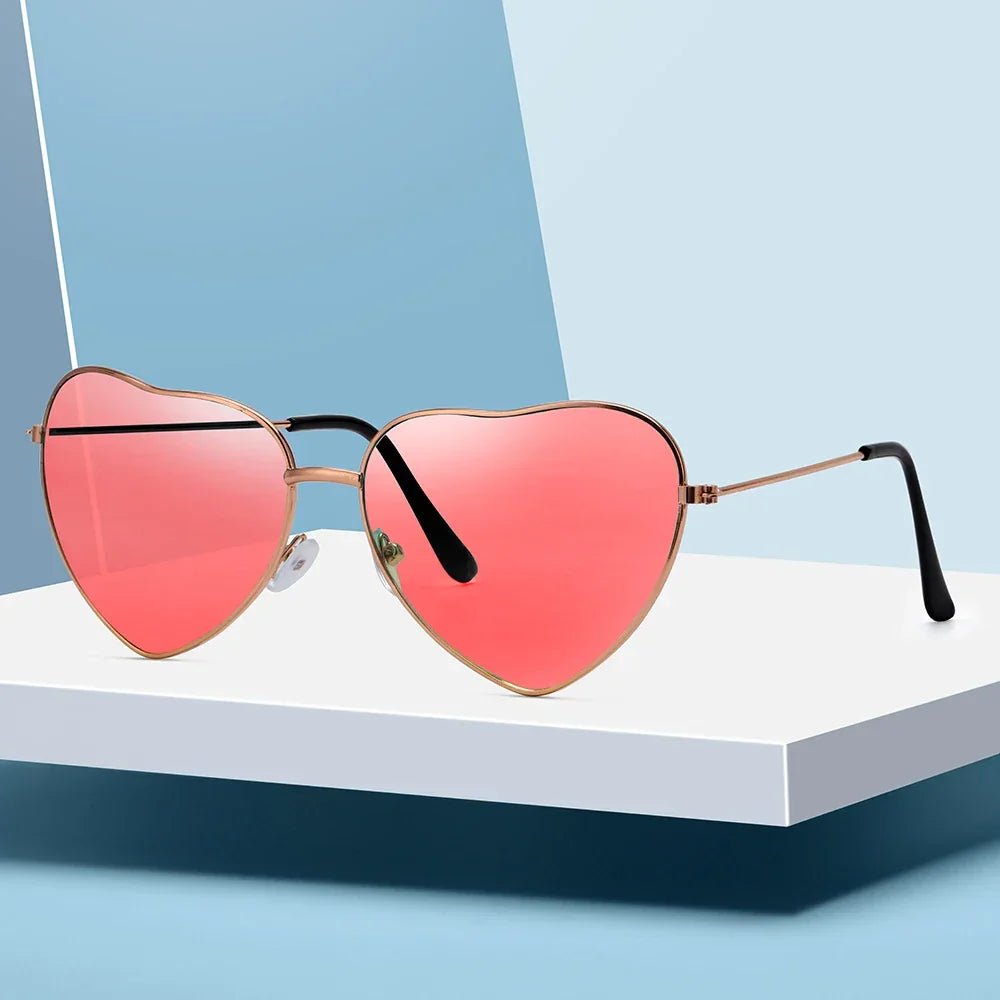 Heart Shape Sunglasses - Piña Colada