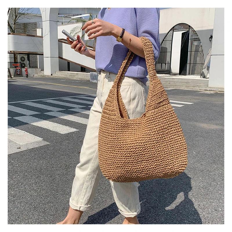Straw Women Shoulder Bags - Piña Colada