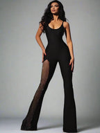 Mesh Jumpsuit for Women - Piña Colada