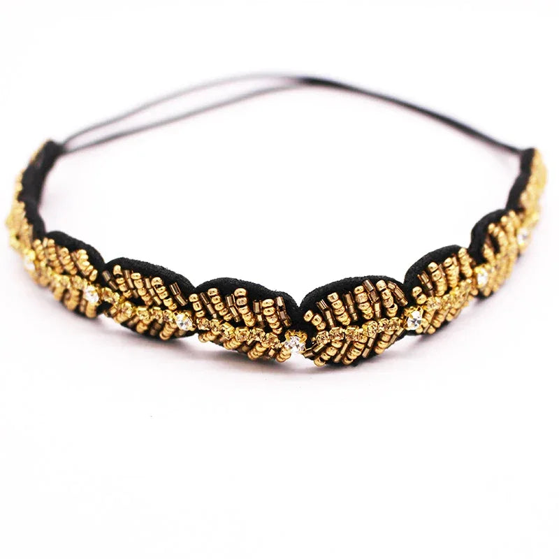 Seed Beads Handmade Headband Pearl - Piña Colada