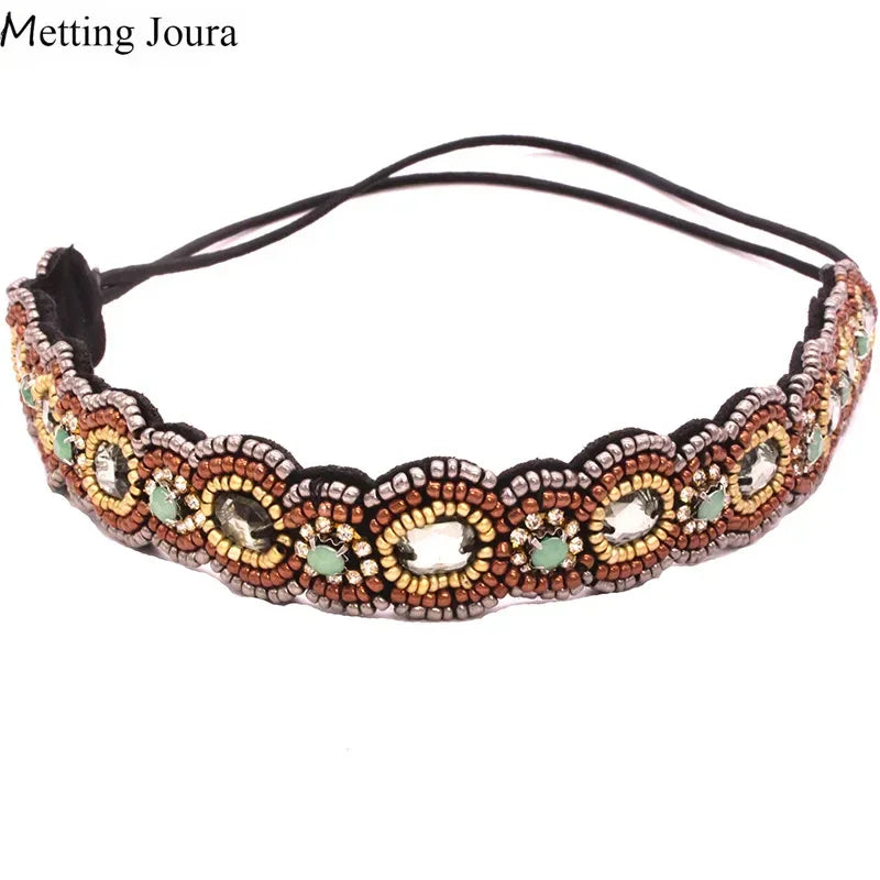 Seed Beads Handmade Headband Pearl - Piña Colada