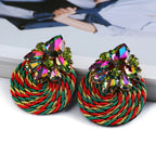 Bold Cotton Drop Earrings - Piña Colada